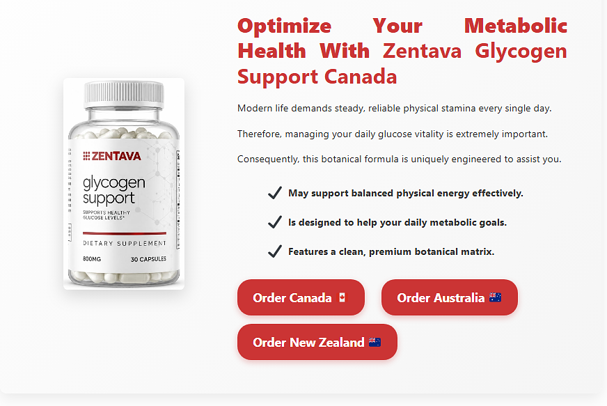 Zentava Glycogen Support capsules bottle